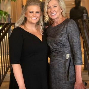 City Chic formal black dress with pockets. Plus Size 14.